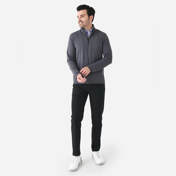 Greyson Clothiers Cadillac Tate Men's Grey Quarter-Zip Large Golf NWT RARE - Picture 3 of 15